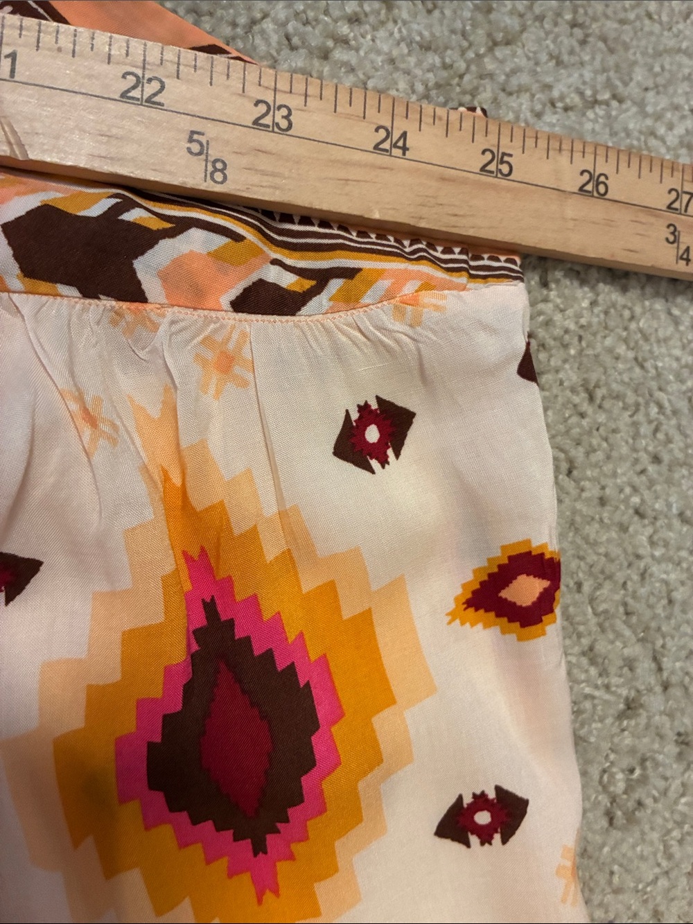 Cato Cream Multicolor Aztec Print Sleeveless Blouse 22/24W - Picture 5 of 6